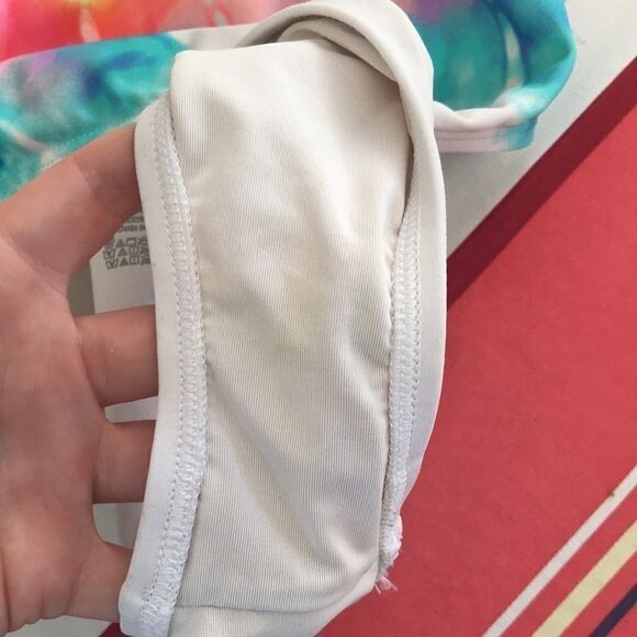 EUC PINK VICTORIAS SECRET TIE DYE SWIMSUIT LARGE - Picture 4 of 7